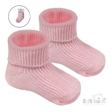 S901-P: 2 Pack Pink Turnover Socks (0-3m)
